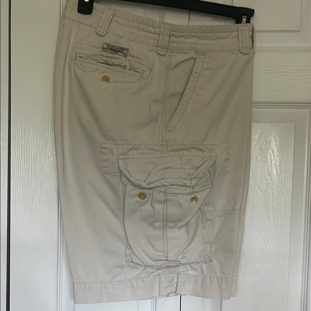 Ralph Lauren Tan Cargo Shorts Practical Summer Style